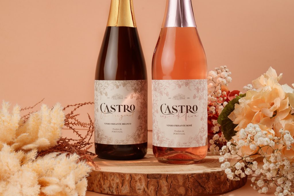 Vinho frisante Castro para leitão