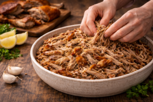 6 receitas com leitão desfiado