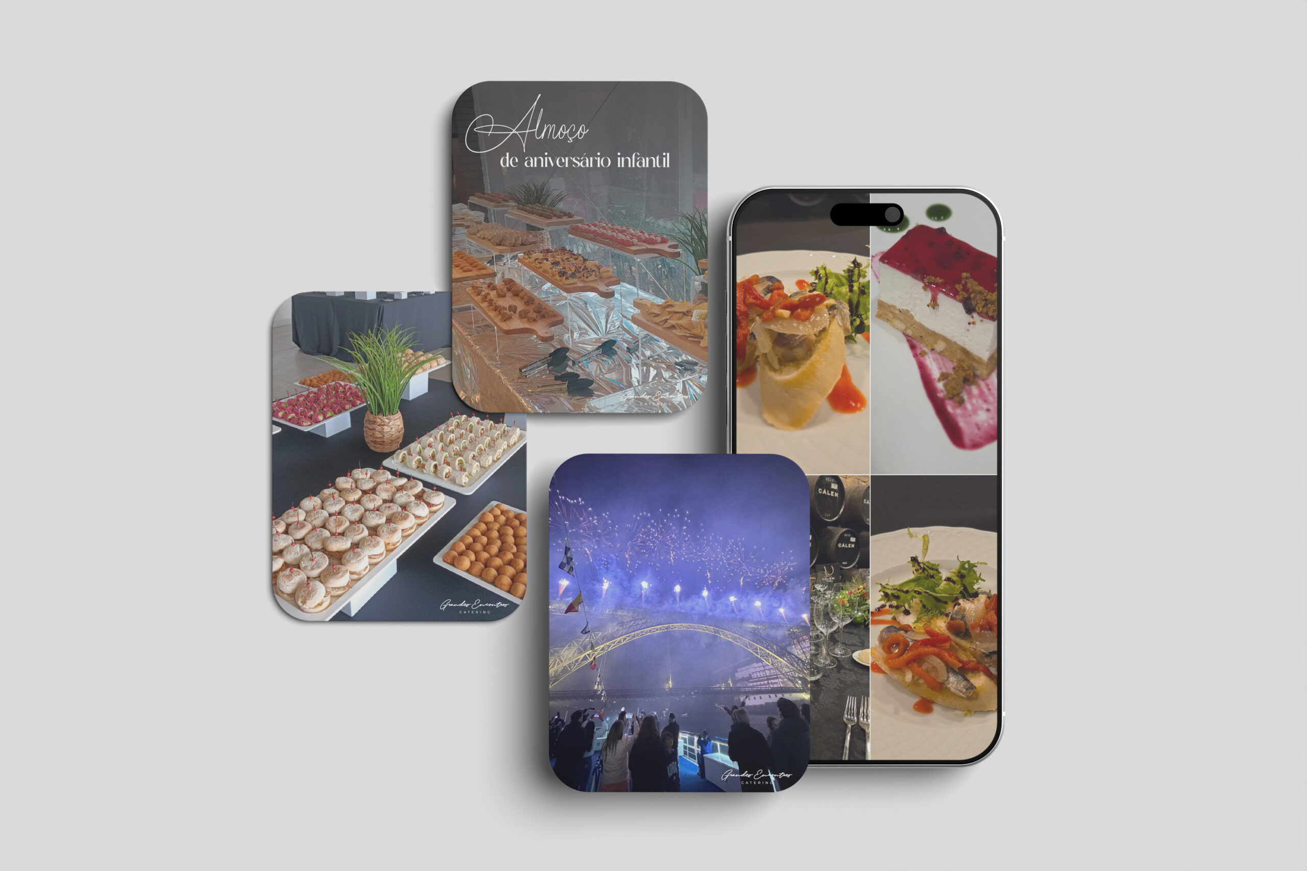 portfólio de marketing para empresas de catering