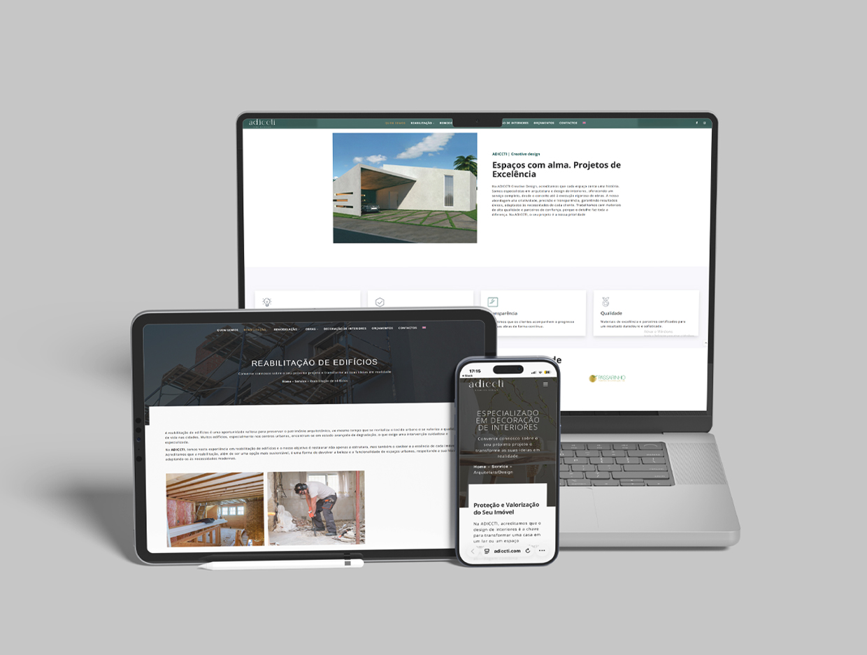 websites para empresas de obras
