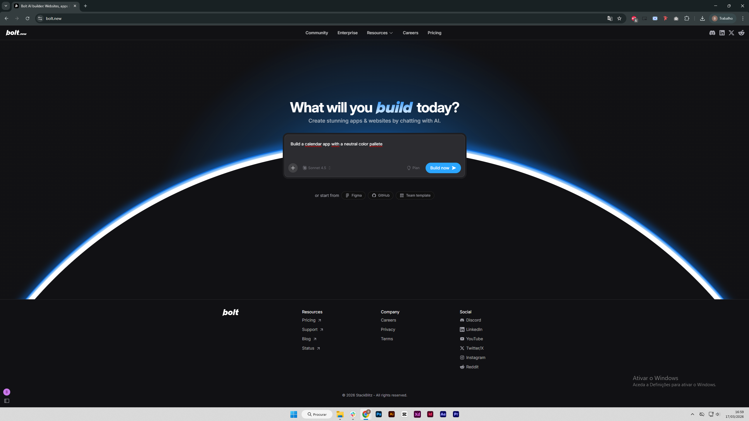 IA para desenvolvimento de websites