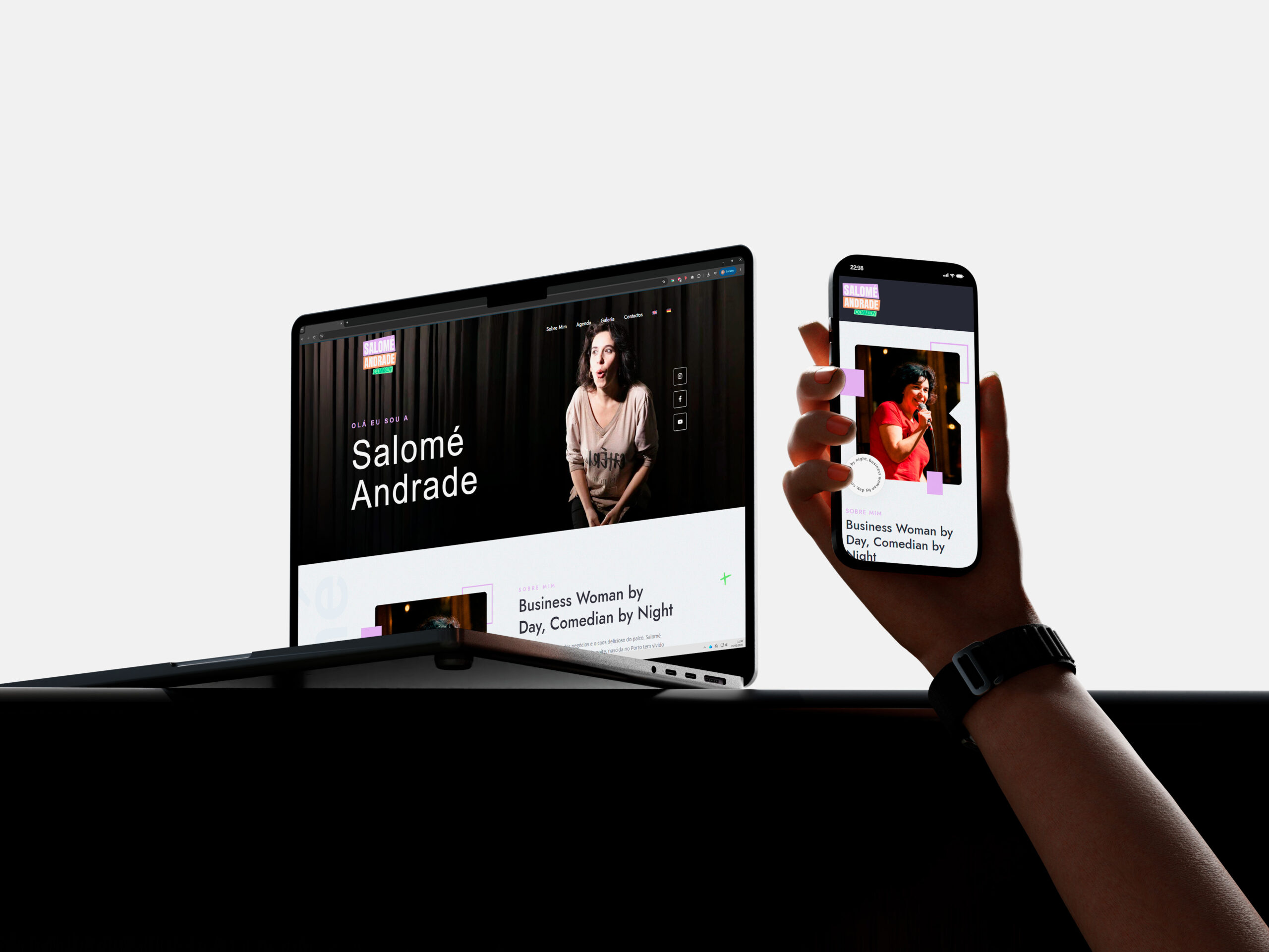 site de espetáculos de comédia