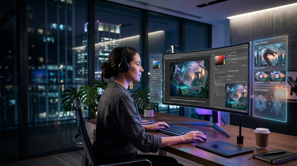 Trabalhar com a IA da Adobe
