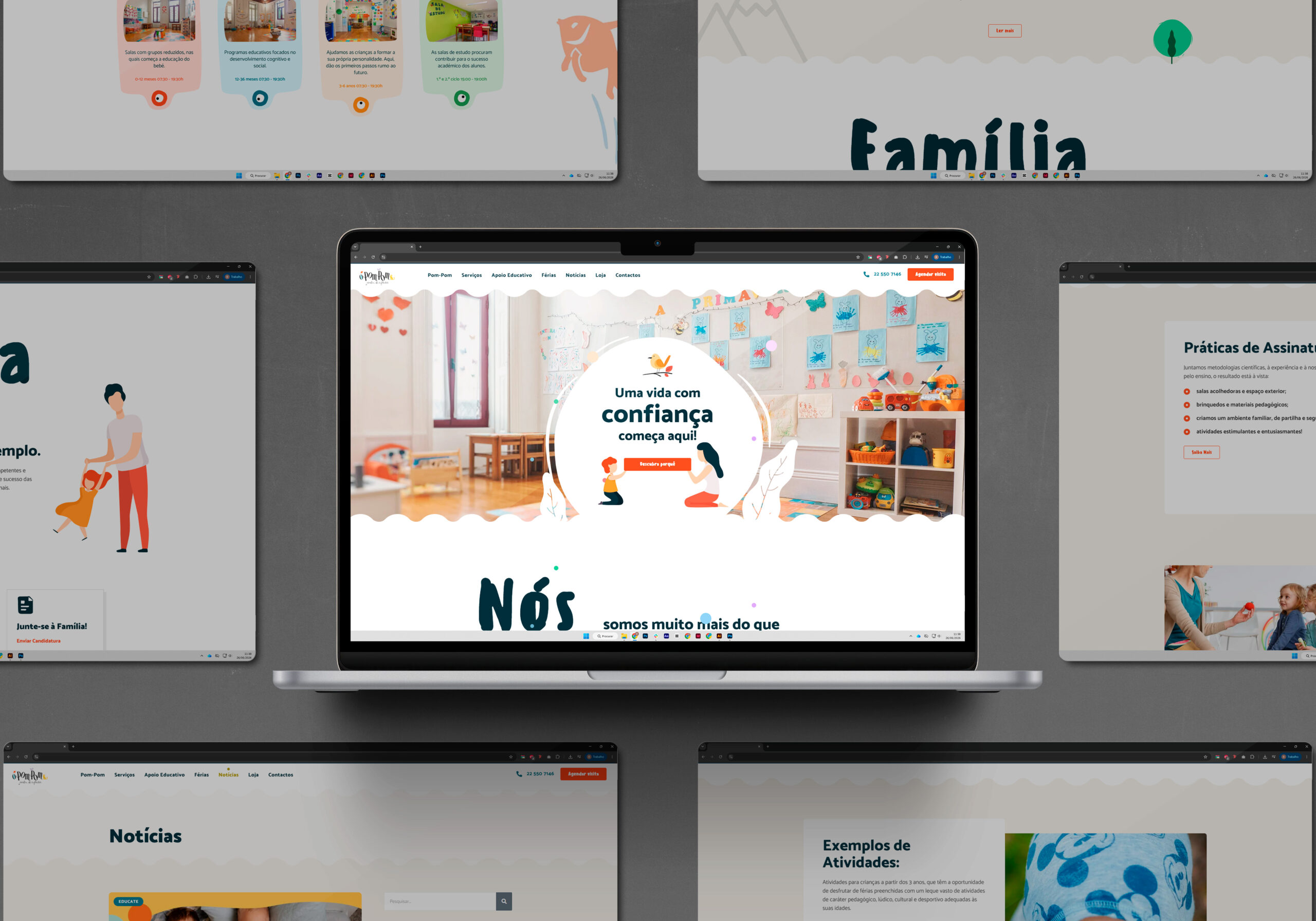 websites para creches