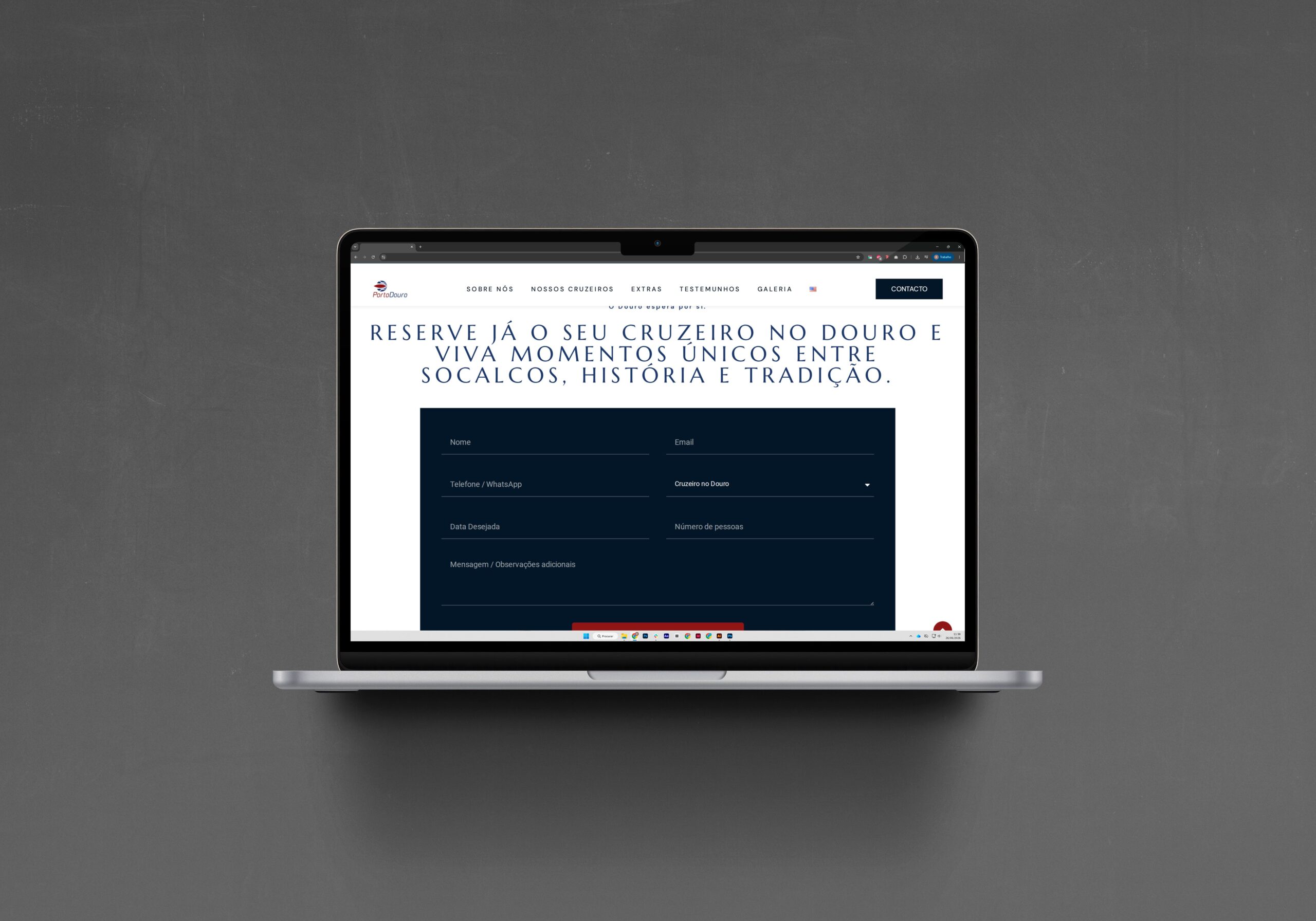 PortoDouro, landing page