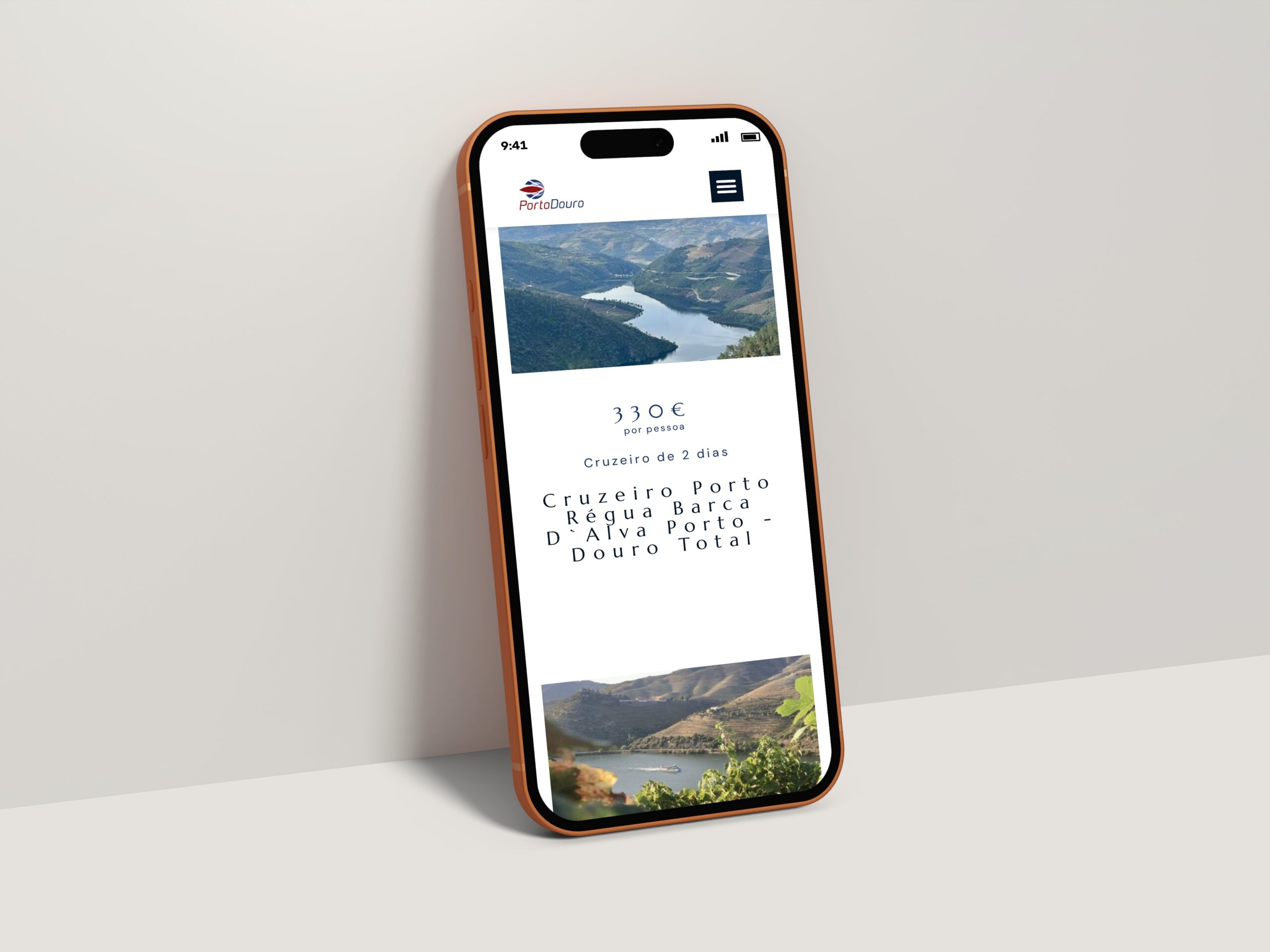 PortoDouro, landing page
